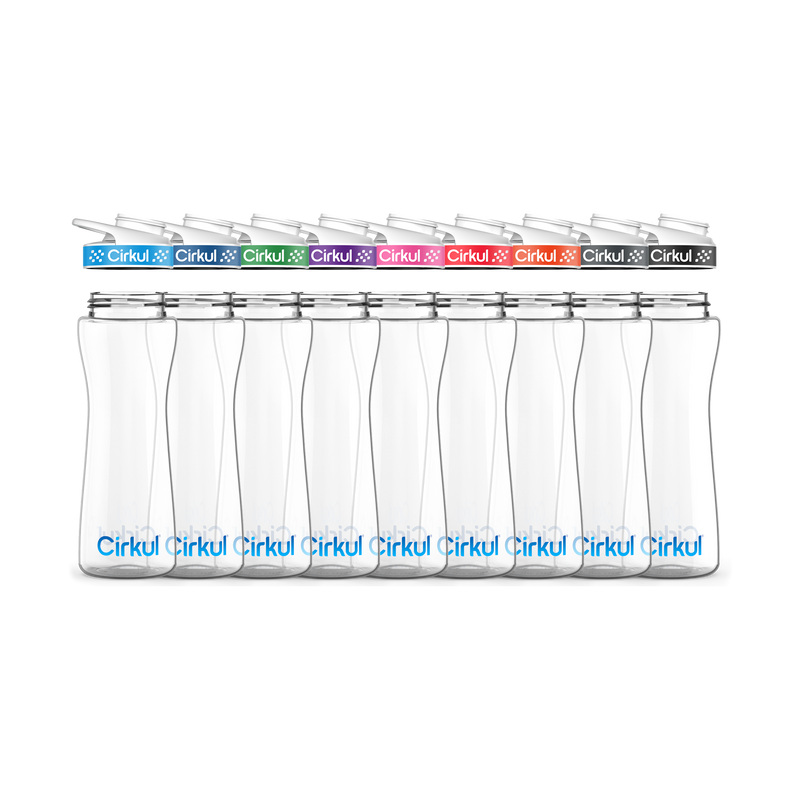 22oz. Plastic Bottle & Comfort Grip Lid BK1G