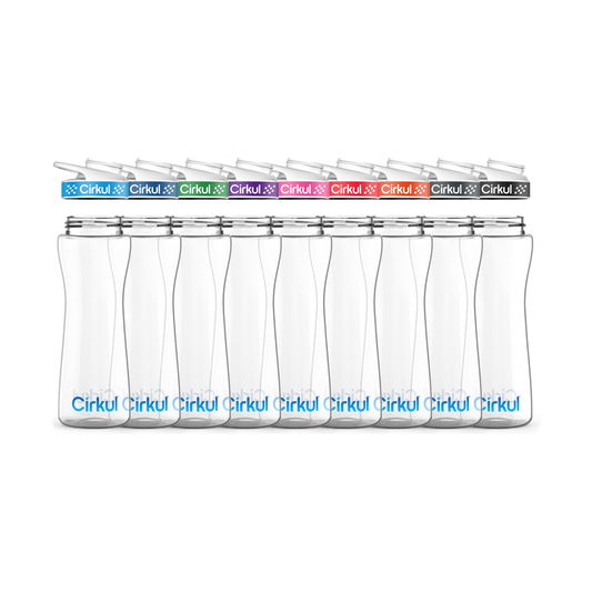 22oz. Plastic Bottle & Comfort Grip Lid BK1G