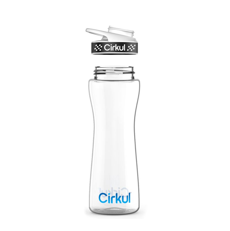 22oz. Plastic Bottle & Comfort Grip Lid BK1G