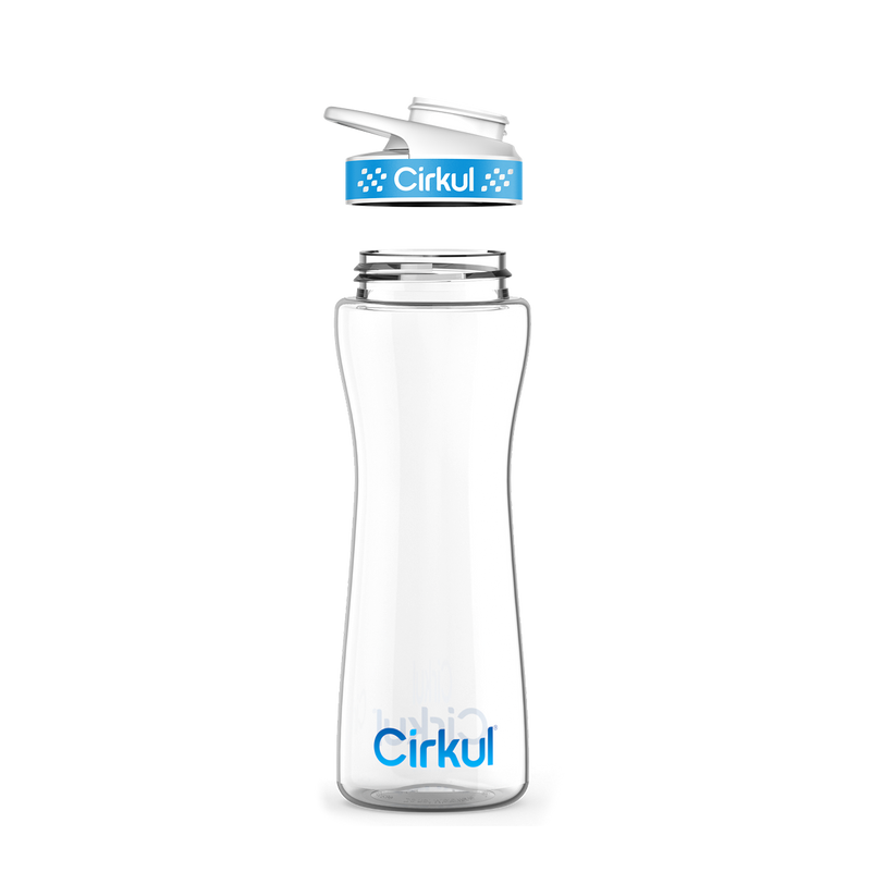 22oz. Plastic Bottle & Comfort Grip Lid BK1G