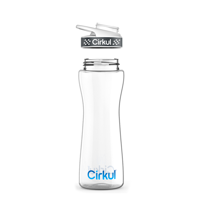 22oz. Plastic Bottle & Comfort Grip Lid BK1G