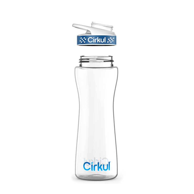 22oz. Plastic Bottle & Comfort Grip Lid BK1G