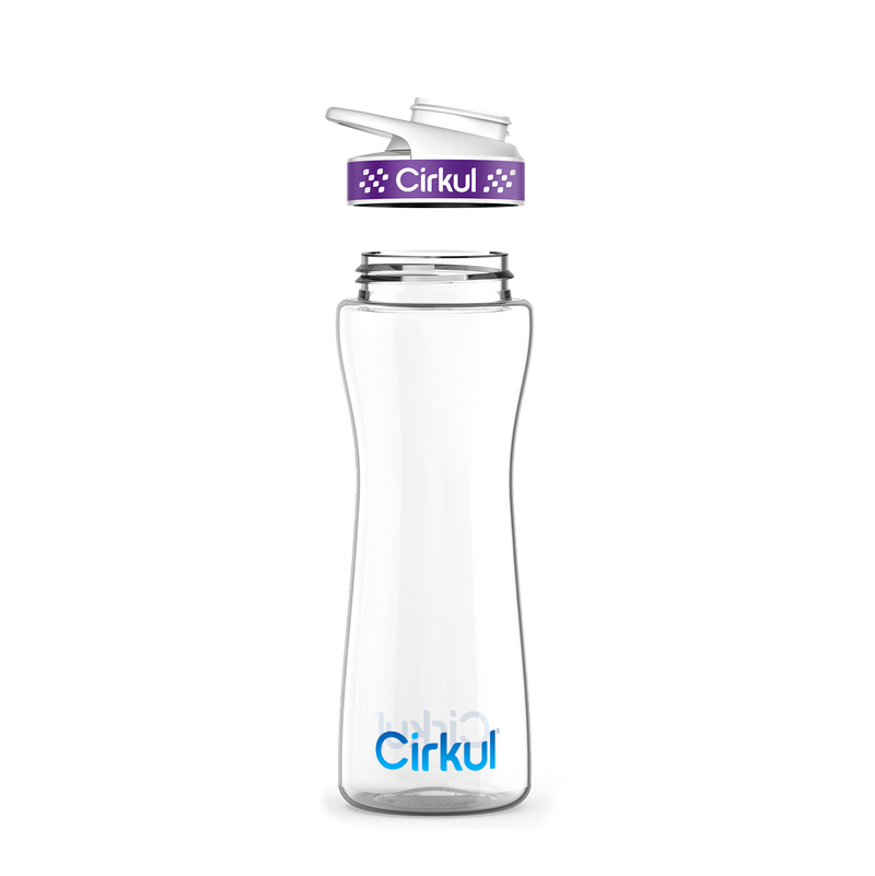 22oz. Plastic Bottle & Comfort Grip Lid BK1G