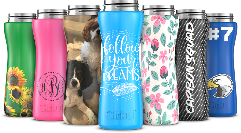 Custom 22oz. Stainless Steel Bottle & Comfort Grip Lid 7Q19